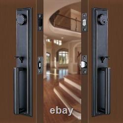 Double Doors Handle Lock Set? For Frond & Entry Door? - Oil Rubbed Bronze Finish