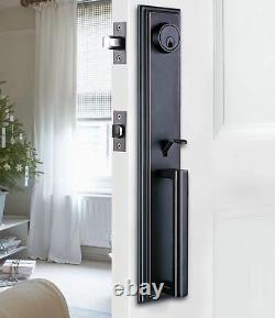 Double Doors Handle Lock Set? For Frond & Entry Door? - Oil Rubbed Bronze Finish
