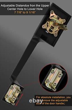 Double Front Door Lock Set, Black Double Double Door Handleset Matte Black