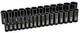 Durable 1/2 Drive 29-piece Chrome Molybdenum Impact Socket Set Black Finish
