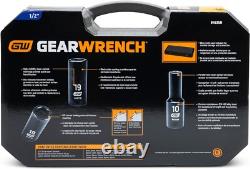 Durable 1/2 Drive 29-Piece Chrome Molybdenum Impact Socket Set Black Finish