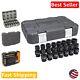 Durable 6-point Metric Impact Socket Set In Black Phosphate Finish 15-piece