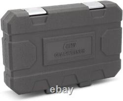 Durable 6-Point Metric Impact Socket Set in Black Phosphate Finish 15-Piece