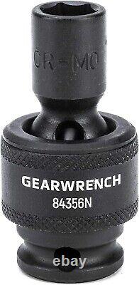 Durable 6-Point Metric Impact Socket Set in Black Phosphate Finish 15-Piece