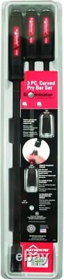 Durable Ergonomic Curved Pry Bar Set Black Oxide Finish for Enhanced Longevity