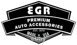 EGR 571665 EGR in-channel window visors front & rear set matte black finish