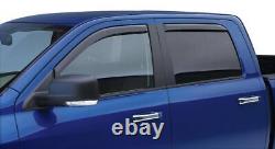EGR 571675 EGR in-channel window visors front & rear set matte black finish