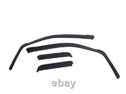 EGR 571775 EGR in-channel window visors front & rear set matte black finish