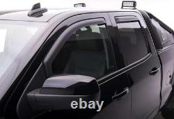 EGR 571775 EGR in-channel window visors front & rear set matte black finish