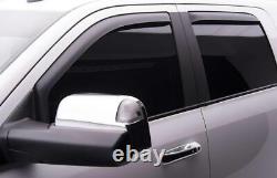 EGR 572755 EGR in-channel window visors front & rear set matte black finish