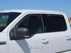 EGR 573495 EGR in-channel window visors front & rear set matte black finish