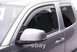 EGR 575085 EGR in-channel window visors front & rear set matte black finish