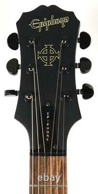 Epiphone Goth Gothic Les Paul Evertune Set-Neck Electric Guitar Black Finish