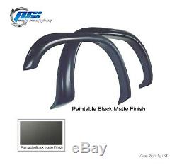 Extension Style Fender Flares Paintable Finish Fits 97-04 Dodge Dakota Full Set