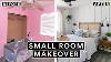 Extreme Small Bedroom Makeover Diy Headboard From Start To Finish