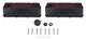 Ford M-6582-z351b 351c Aluminum Valve Cover Set Black Finish