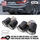 For 2019-25 Bmw G20 M340i 330i Carbon Fiber Stainless Quad Exhaust Tip Finishers