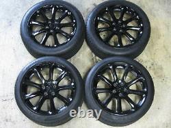 Fact Oem Set Of 19 Maserati Quattroporte Bbs Wheels Black Finish Pirelli Tires