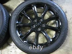 Fact Oem Set Of 19 Maserati Quattroporte Bbs Wheels Black Finish Pirelli Tires