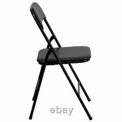 Flash Furniture 5 Piece Folding Card Dining Table and Chair Set in Black