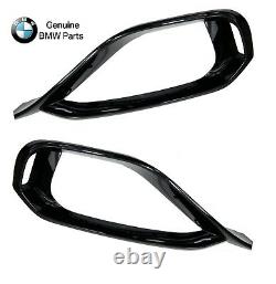 For BMW F32 F33 Pair Set of Left & Right Bumper Trim Finisher Grilles Genuine