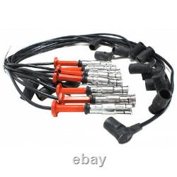 For Mercedes-Benz 500SL Spark Plug Wire 1990 91 92 1993 Set of 8 Black Finish