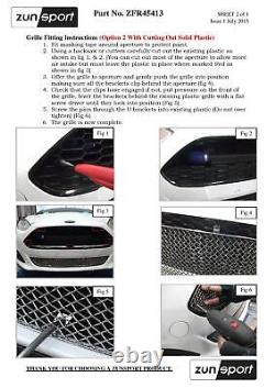 Ford Fiesta Zetec S Front Grill Set Black Finish (2013 to 2017)