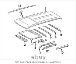 Genuine 08-15 Scion Xa Right & Left Center Roof Drip Side Finish Mouldings Set