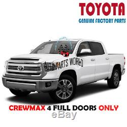 Genuine Toyota Tundra Crewmax Front & Rear Roof Drip Side Finish Moulding Set 4