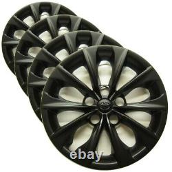 Genuine Toyota Wheel Cover Custom Black Matte Finish 16-inch Replacement Hub