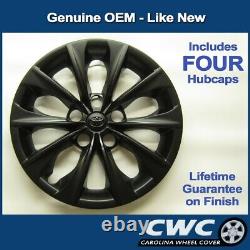 Genuine Toyota Wheel Cover Custom Black Matte Finish 16-inch Replacement Hub