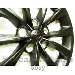 Genuine Toyota Wheel Cover Custom Black Matte Finish 16-inch Replacement Hub