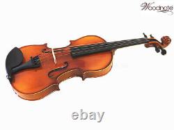 German Style finish Solid Wood/Ebony Fitting 15 Viola+Bow+Rosin+Case+String Set