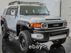 Gloss Black Finish Pocket Rivet Fender Flares Fits 2007-2014 FJ Cruiser Set