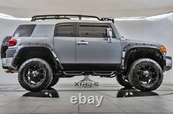Gloss Black Finish Pocket Rivet Fender Flares Fits 2007-2014 FJ Cruiser Set