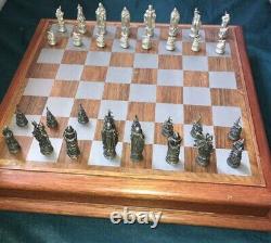 Hand Finished Chess Sets Collection Pewter CAMELOT Chess Set