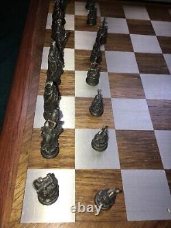 Hand Finished Chess Sets Collection Pewter CAMELOT Chess Set