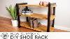 How To Make A Diy Shoe Rack With A Unique Finish