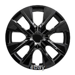 Hubcaps 2014-2019 Toyota Corolla 15 inch Black Finish SET OF FOUR