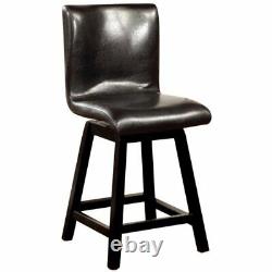 Hurley Counter Height Chair in Black Finish with set of 2