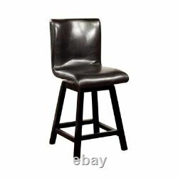 Hurley Counter Height Chair in Black Finish with set of 2