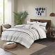 Ink+ivy Cotton Printed Comforter Set With Black And White Finish Ii10-1131