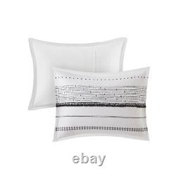 INK+IVY Cotton Printed Comforter Set With Black And White Finish II10-1131