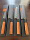 Inventory Close Out4 Knife Set Black Hammered Finish