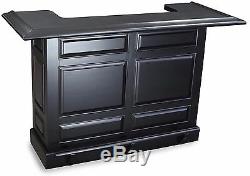 Imperial Home Bar with 2 FREE Stools Set Black Finish Special Price