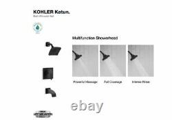 KOHLER KATUN tub/shower faucet set Matte Black Finish, Trim and valve Included