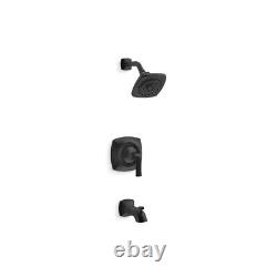 KOHLER R76217-4G-BL Bath/ Shower Set Matte Black Finish. Rubicon