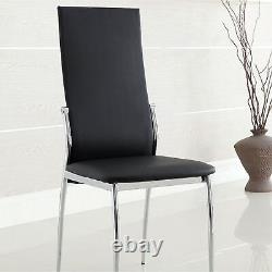 Kalawao Contemporary Side Chair, Black Finish, Set of 2