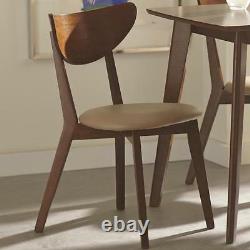 Kersey Walnut Finish Dining Side Chair Set of 2