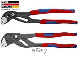 Knipex 10 Cobra & Adjustable Pliers Wrench Set Comfort Grip Handle Black Finish